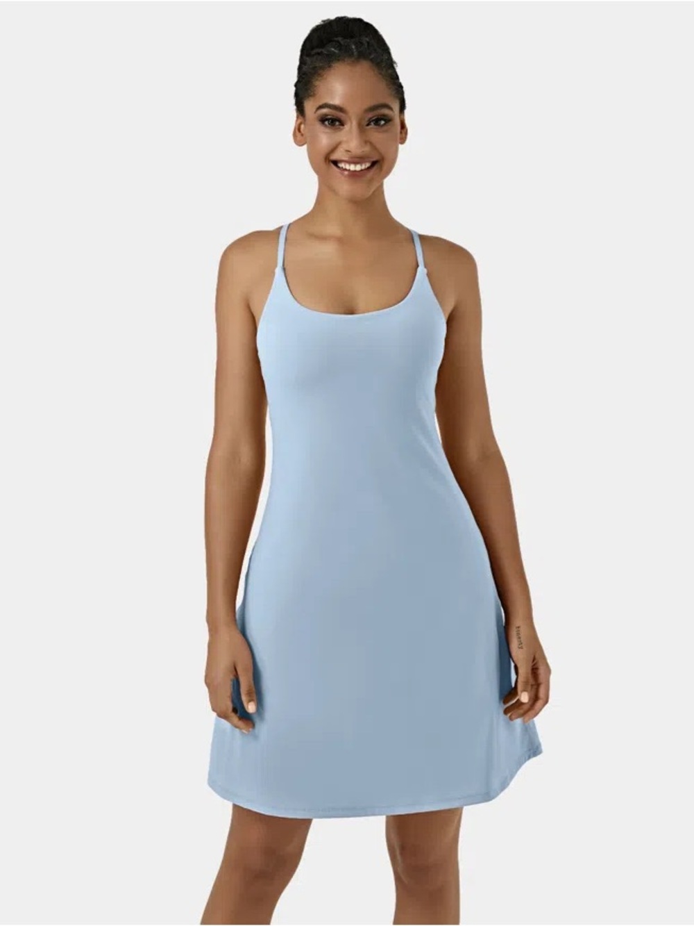 NWOT Halara SoftlyZero Airy 2-in-1 Pocket InstantCool Longer Active Dress